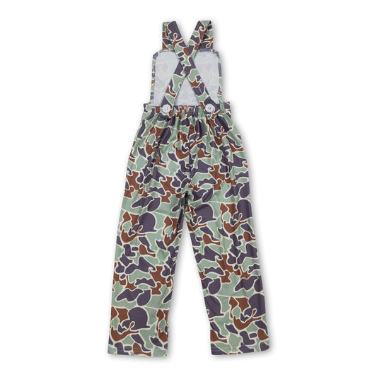 Träger-Overall für Baby-Jungen, mintfarbenes Camouflage, Jagd