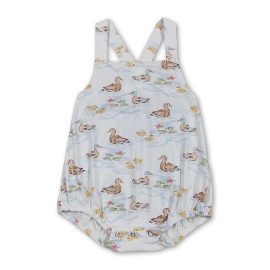 Träger-Strampler für Baby-Jungen mit Enten-Print für den Sommer
