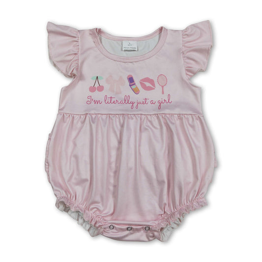 Ich bin im wahrsten Sinne des Wortes nur ein Mädchen, Rüschen-Make-up-Baby-Strampler