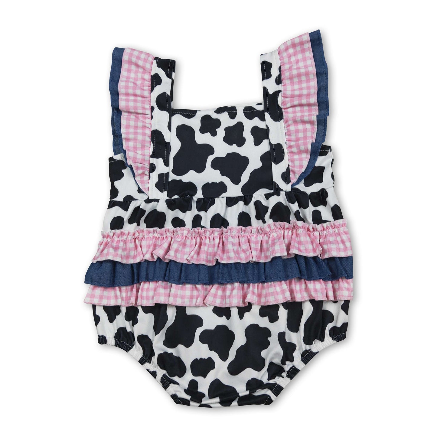 Strampler für Baby-Mädchen, Sommer, mit Volantärmeln und Rüschen