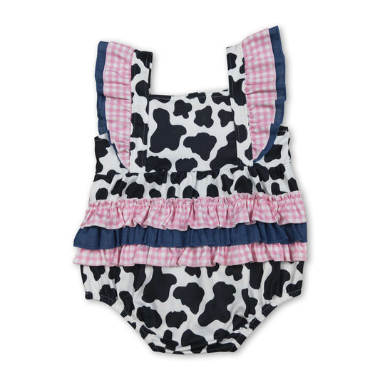 Strampler für Baby-Mädchen, Sommer, mit Volantärmeln und Rüschen