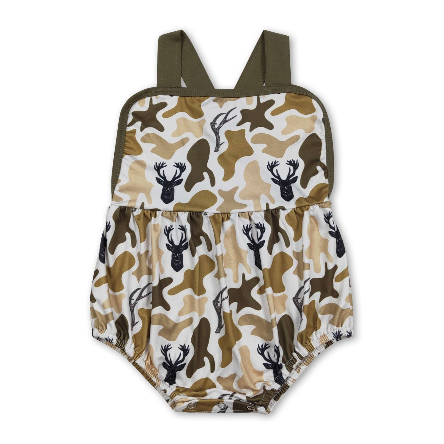 Träger Rehkitz Camo Baby-Jungen Sommerstrampler