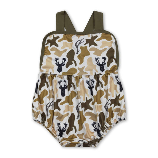 Träger Rehkitz Camo Baby-Jungen Sommerstrampler