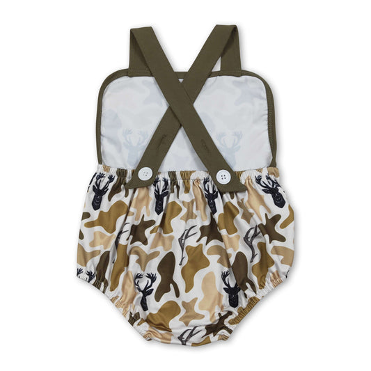 Träger Rehkitz Camo Baby-Jungen Sommerstrampler