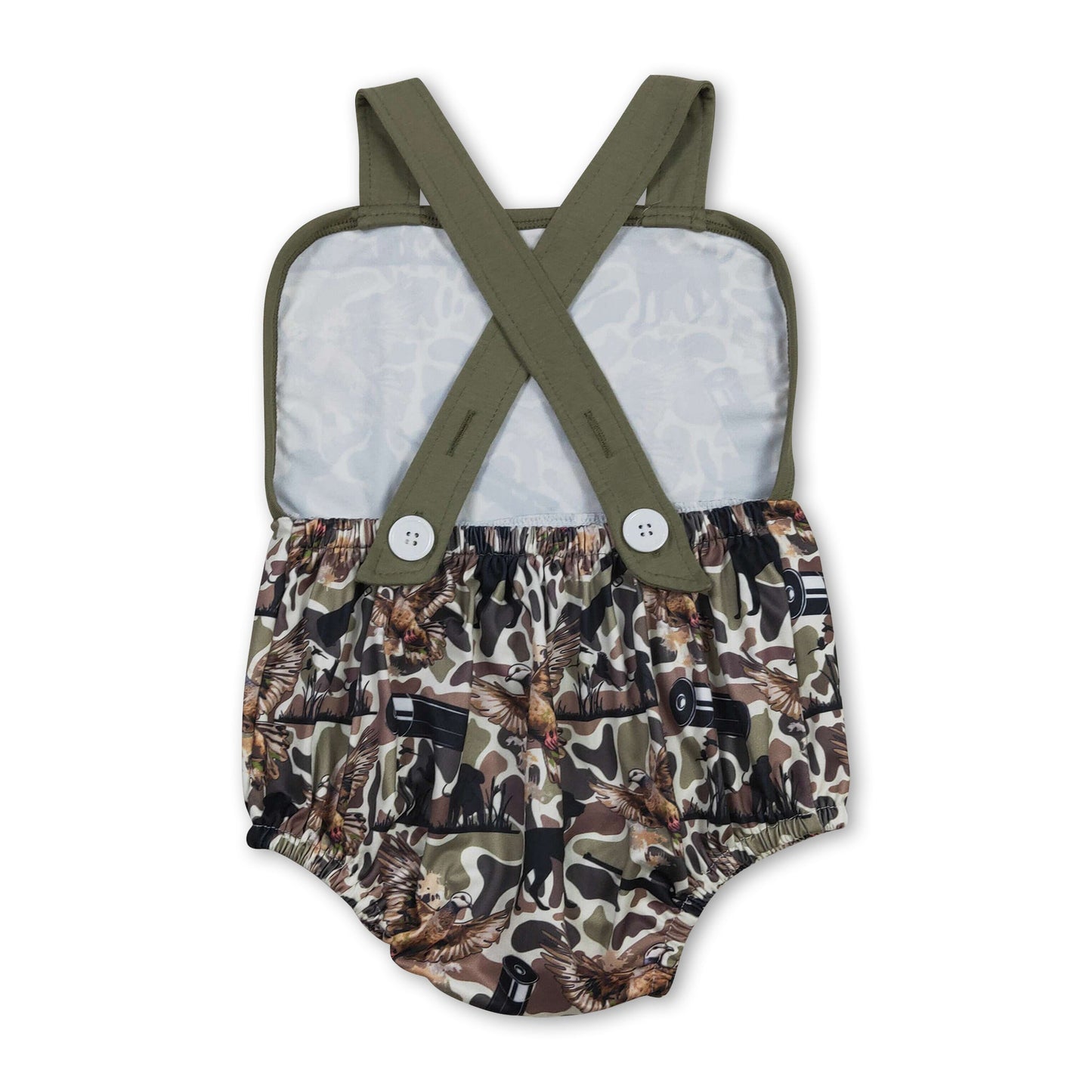 Träger Jagdhund Camouflage Baby Strampler für den Sommer