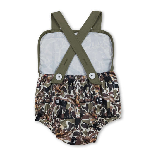 Träger Jagdhund Camouflage Baby Strampler für den Sommer