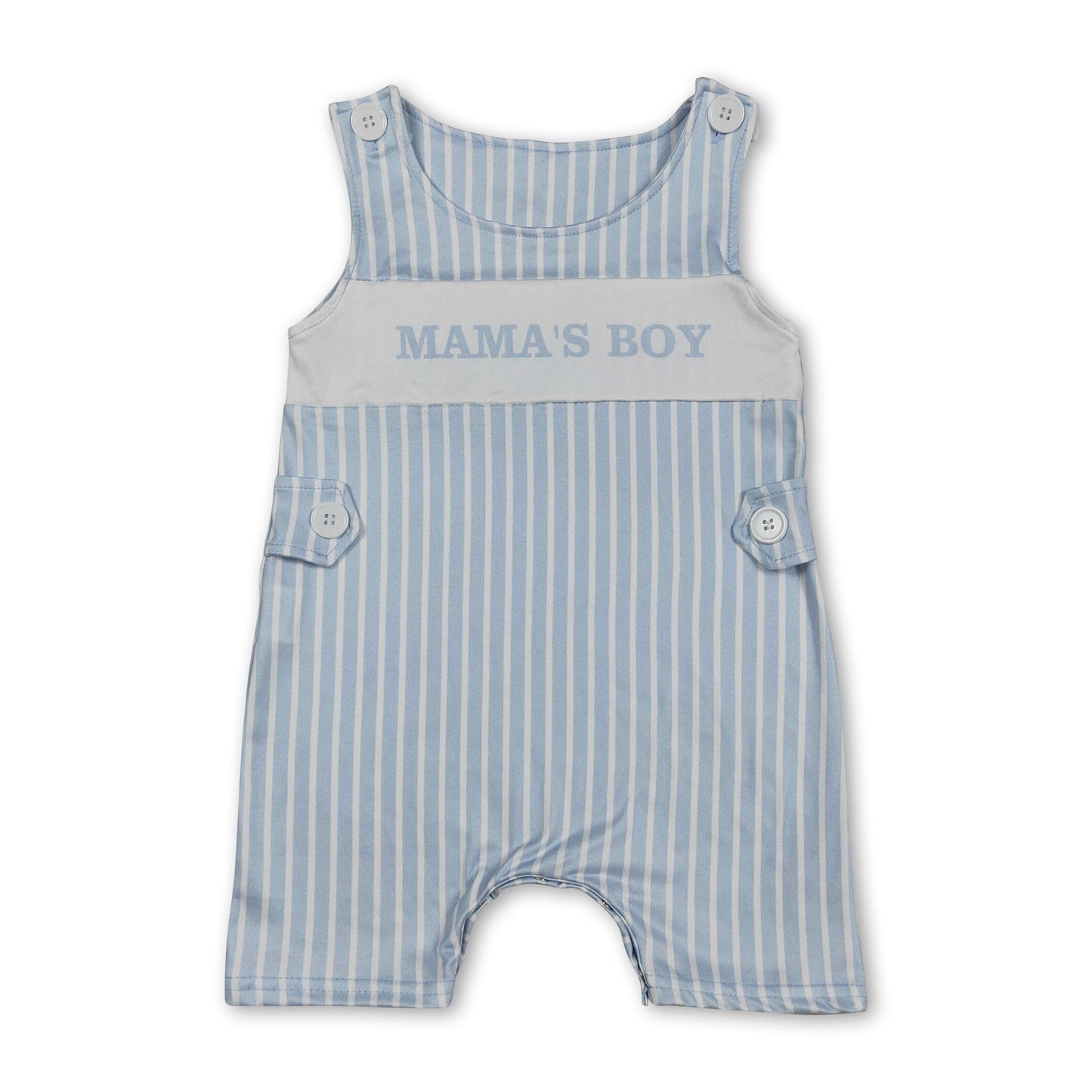 Ärmelloser gestreifter Mama-Sohn-Baby-Sommerstrampler