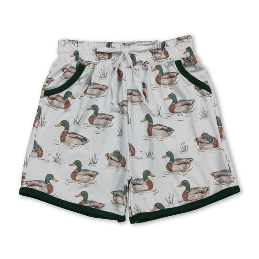 Grüne Enten-Baby-Jungen-Taschen-Sommershorts
