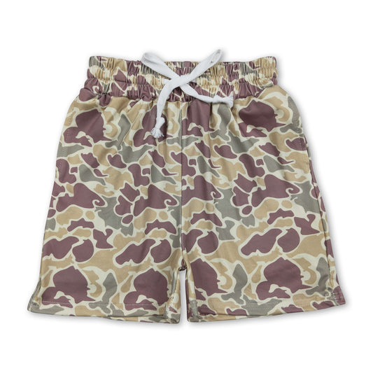 Khaki Camouflage Kinder Jungen Sommer-Shorts