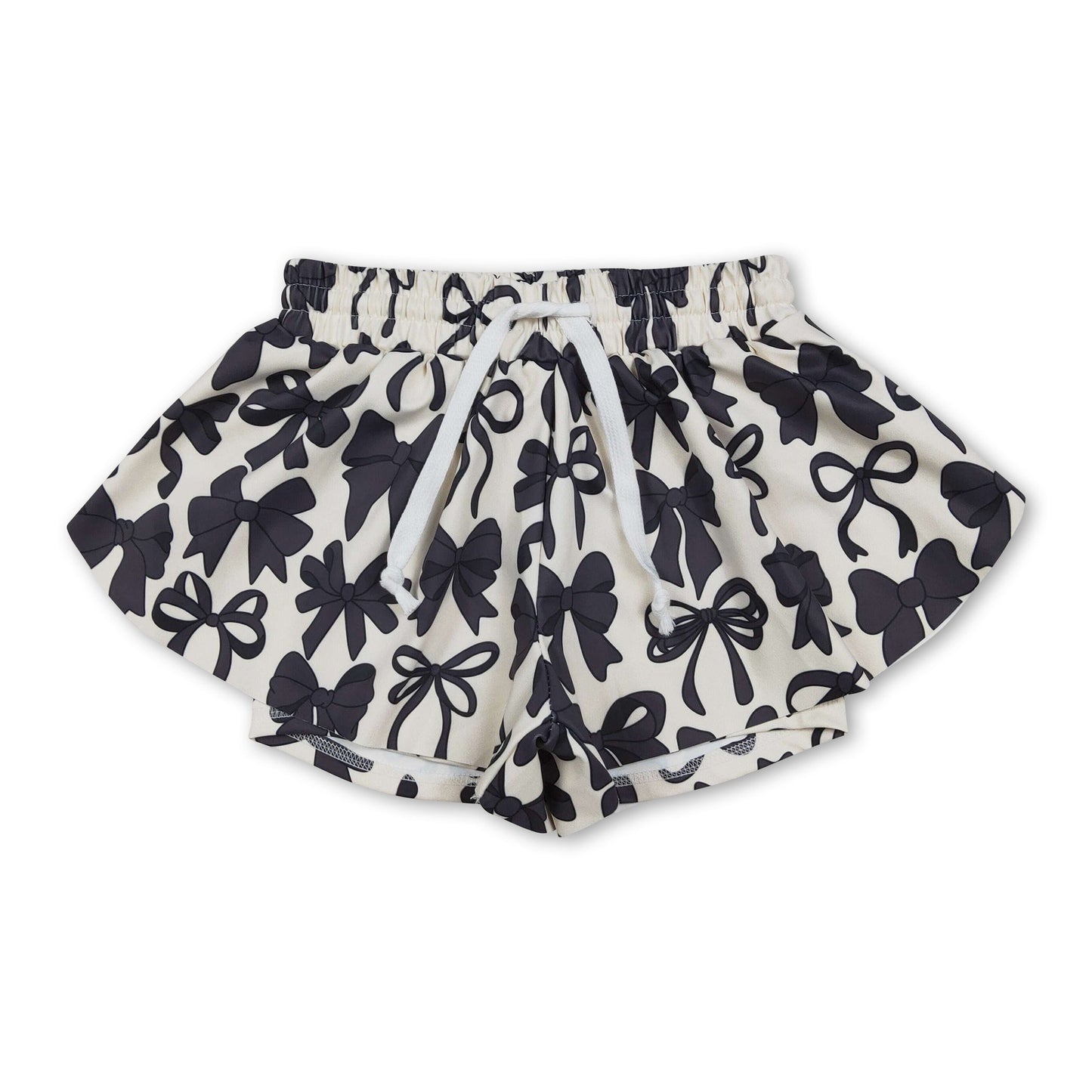 Schwarze Schleife Kinder Mädchen Sommer Active Shorts