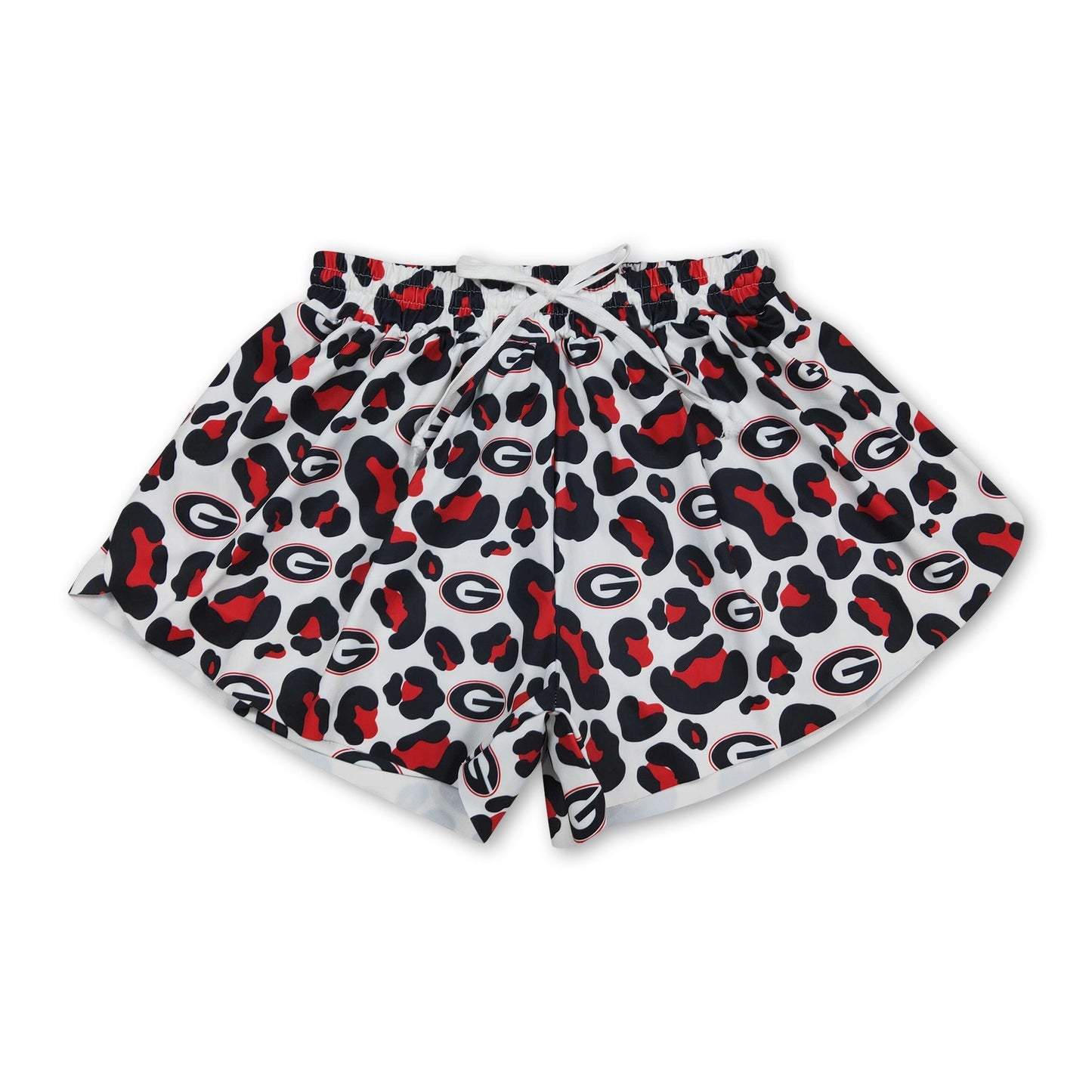 Rote Leopard G Damen Team Active Shorts