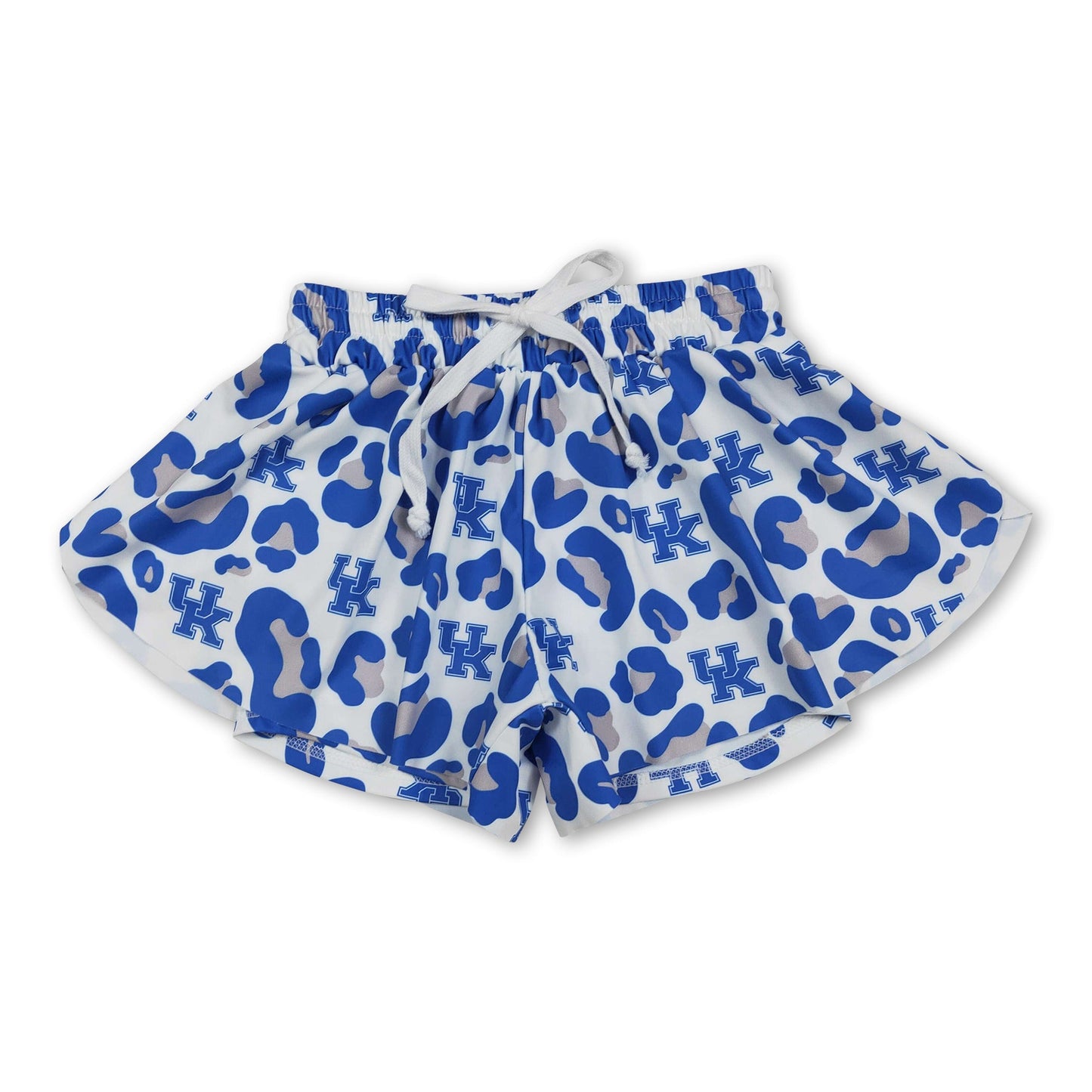 Blaue Leoparden-Kinder-Mädchen-Team-Active-Sommershorts