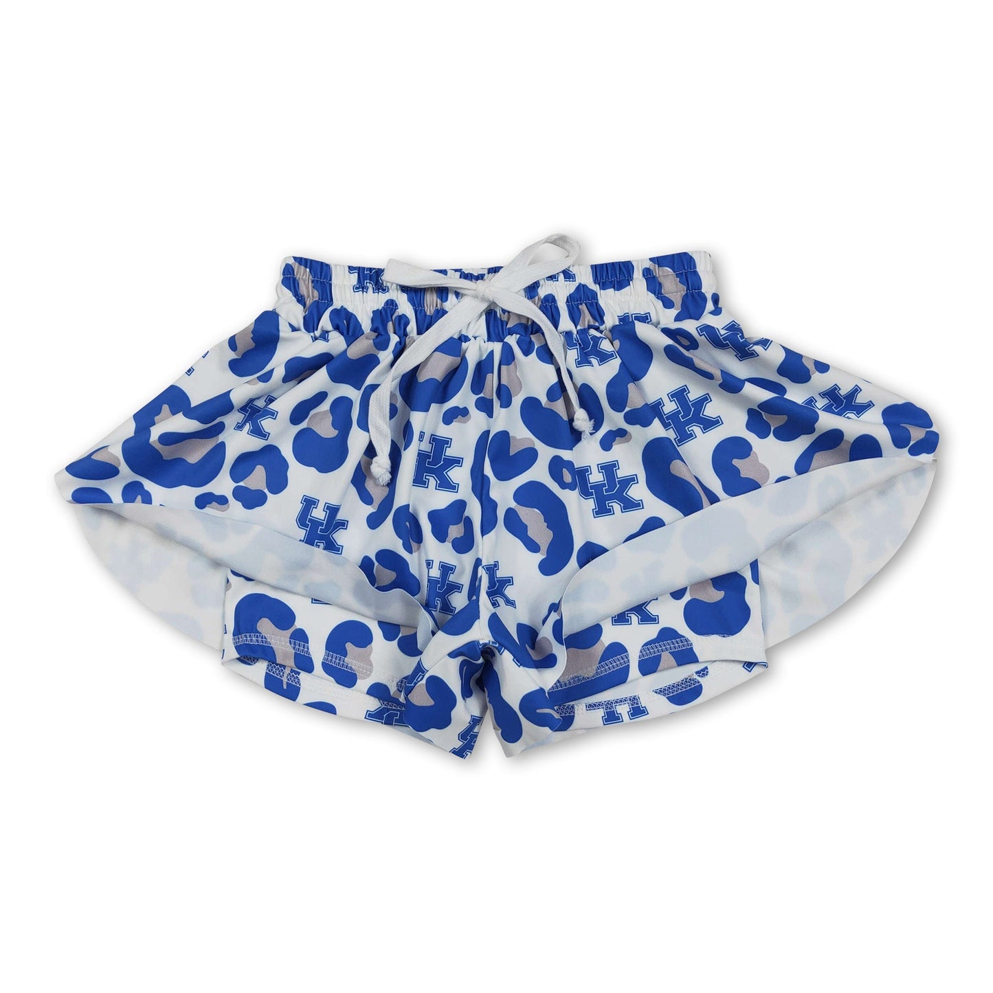 Blaue Leoparden-Kinder-Mädchen-Team-Active-Sommershorts