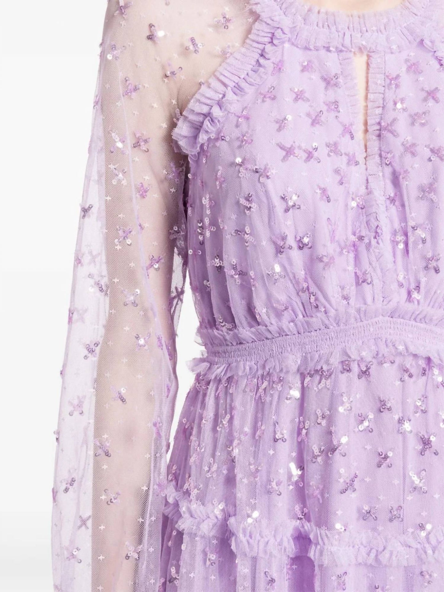 Pailletten-Kuss-Knöchelkleid