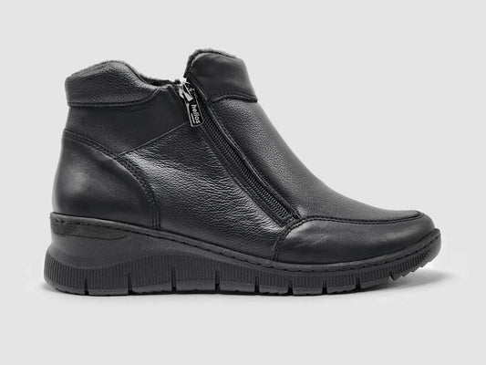Damen-Lederstiefel „Athena“ mit Fleece-Futter