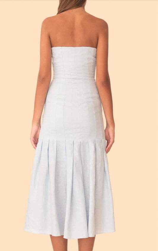 Elea Strapless Midi Dress