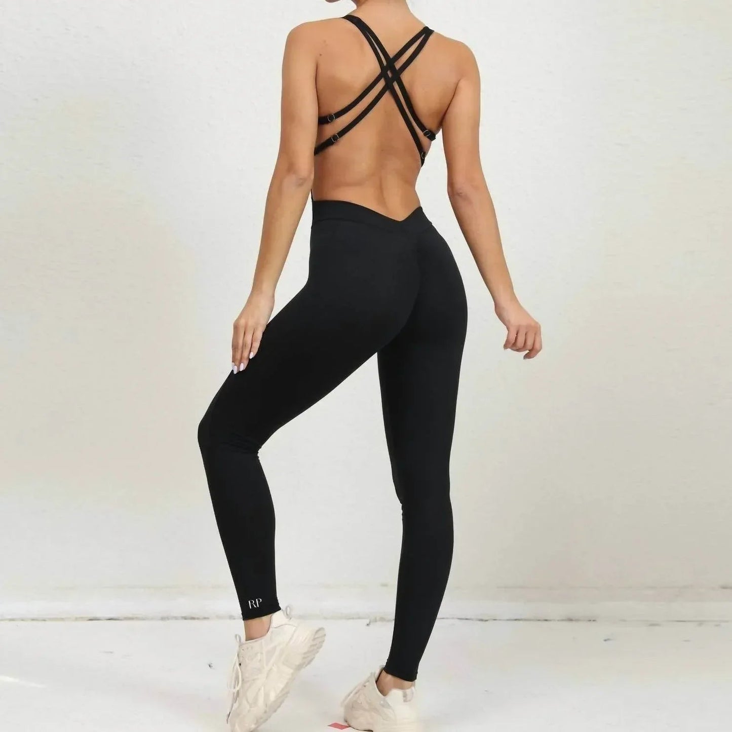 Rosie Jumpsuit mit gekreuztem Rücken