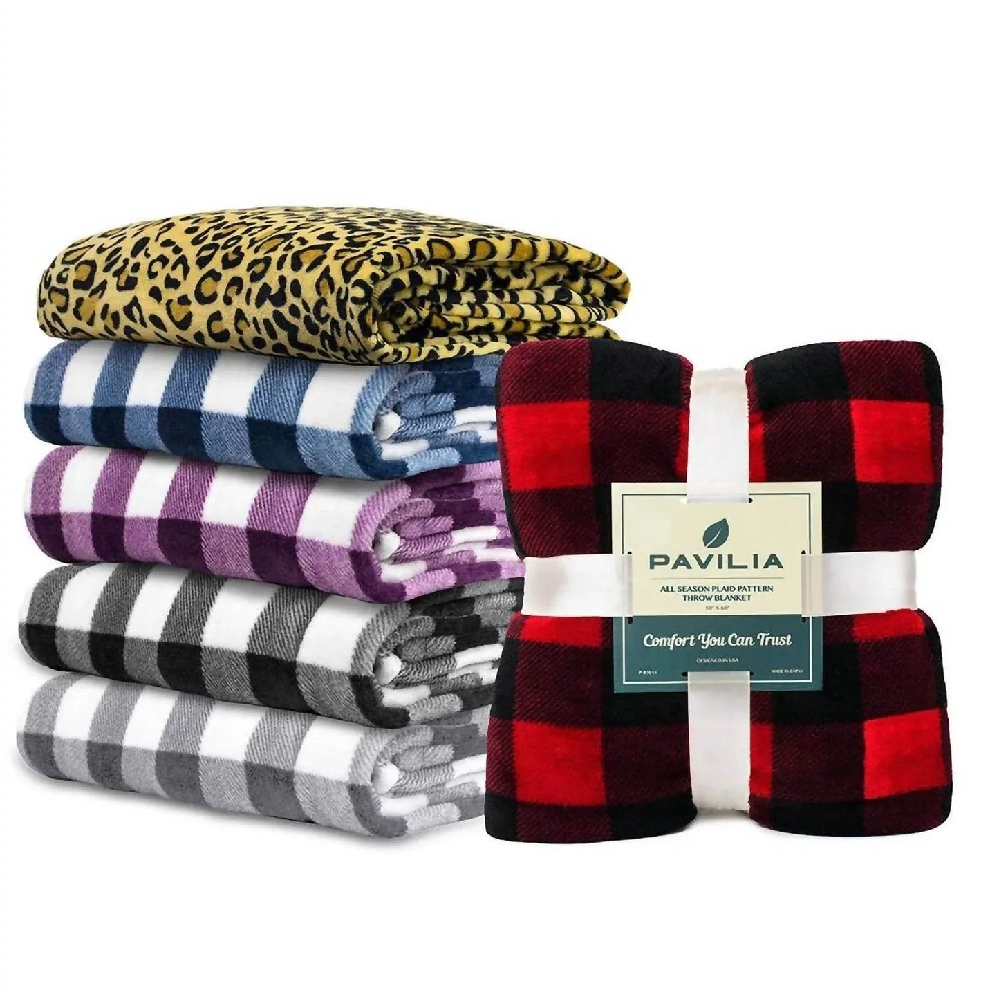 Buffalo Karo Plaid Plüsch Fleece Kuscheldecke