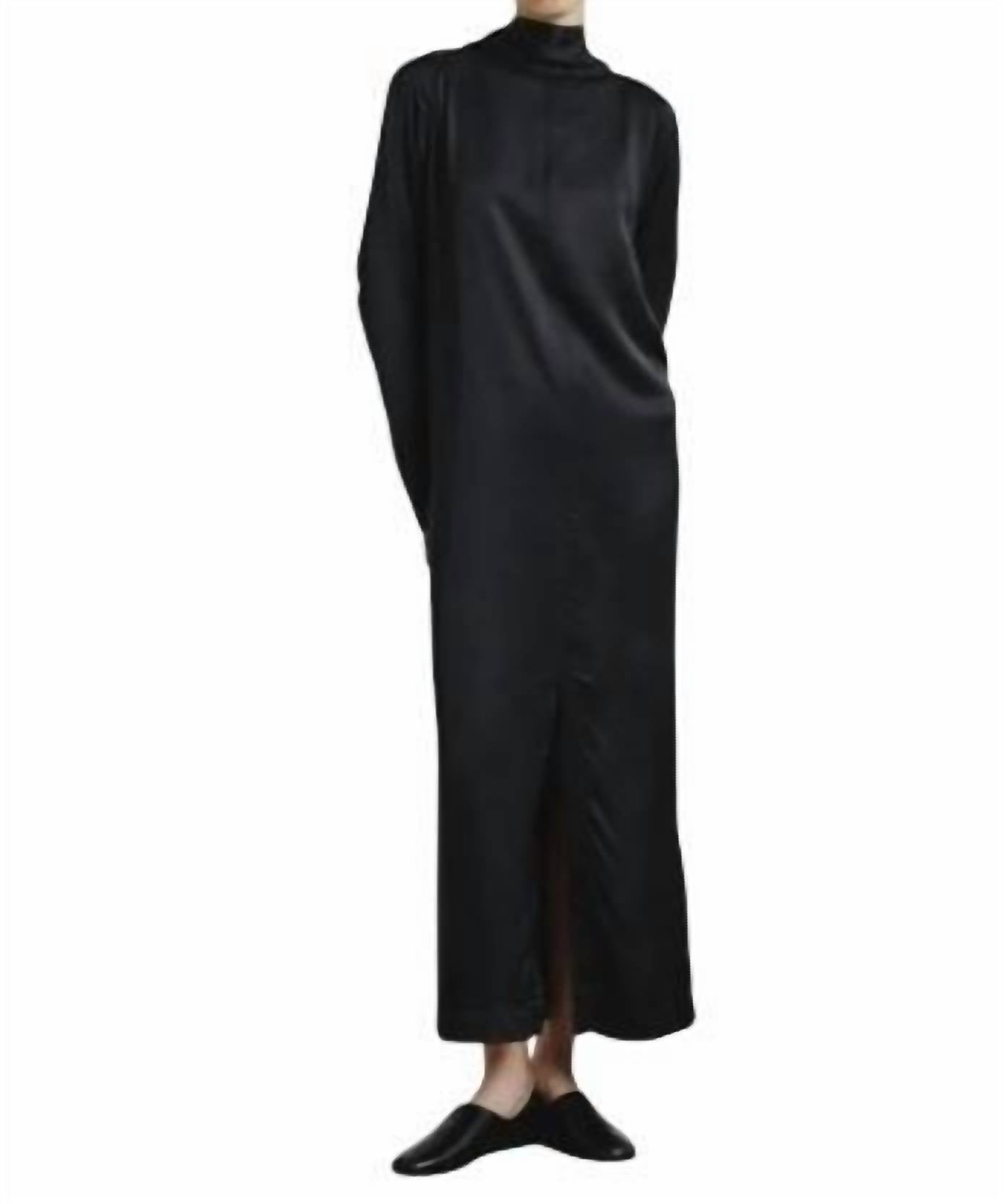 Satin-Maxikleid