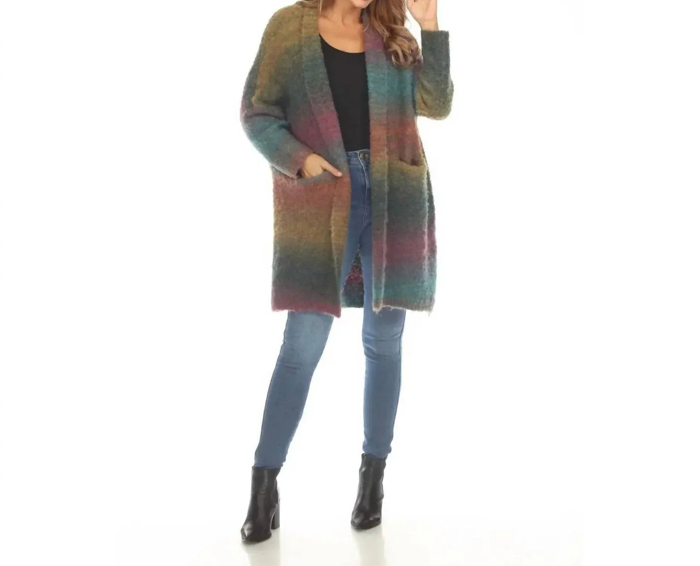 Scarlett Super Soft Open Front Ombré Sweater
