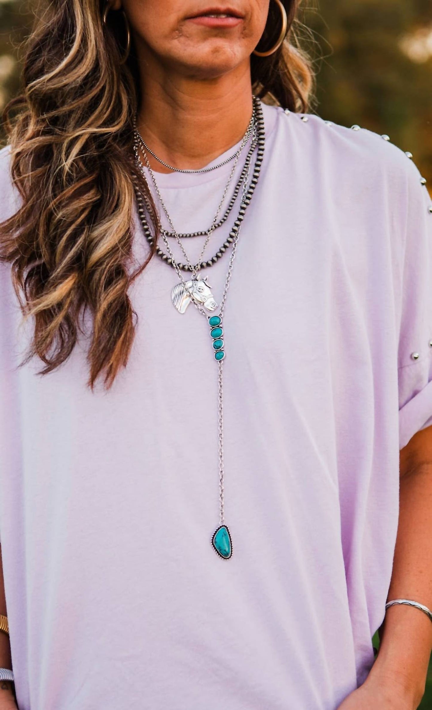 Women's Juniper Burnished Lariat Necklace