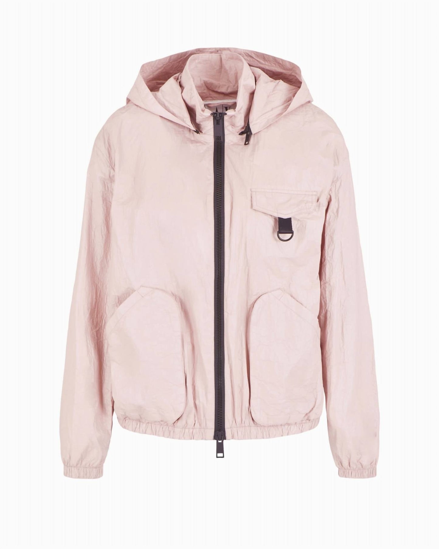 Windbreaker-Jacke mit Cargotasche aus Vliesstoff