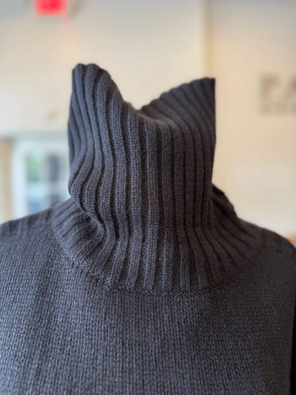Bat Sleeve Cashmere Turtleneck Sweater