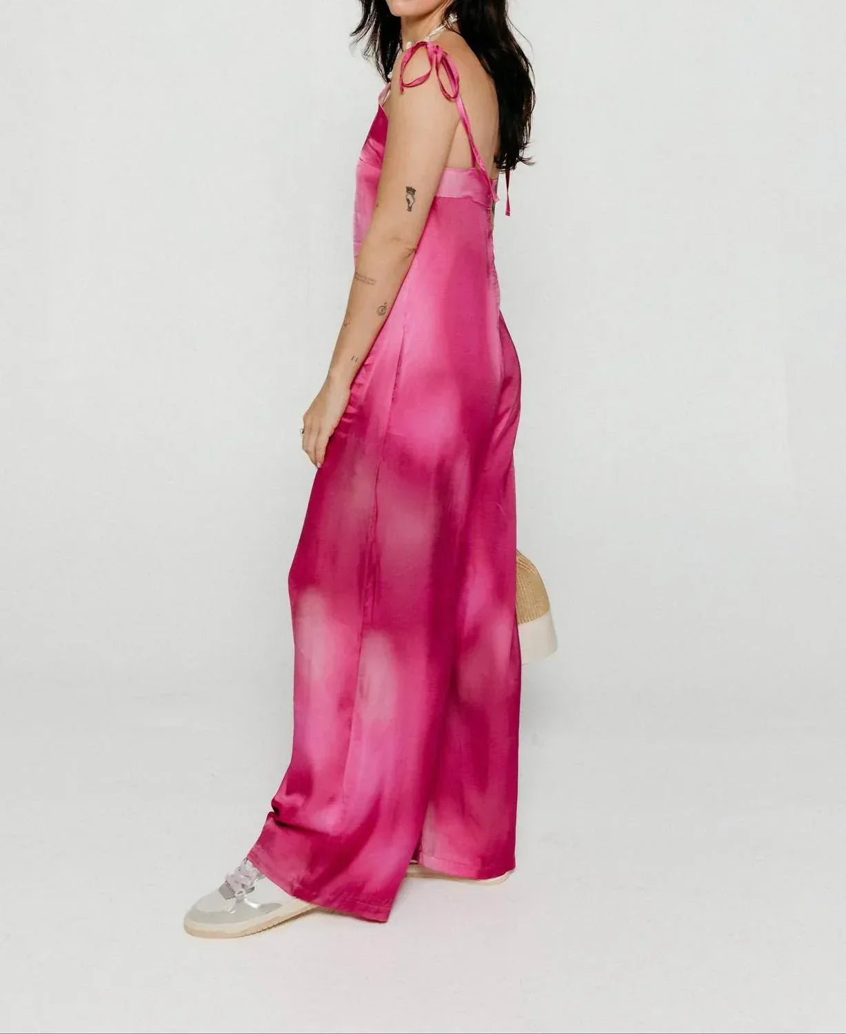 Träger-Jumpsuit mit Print