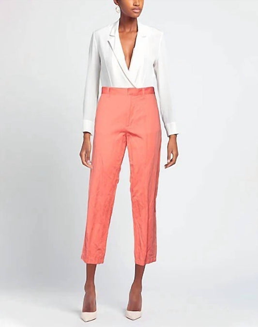 High-Waist Cropped Straight Leg Hose