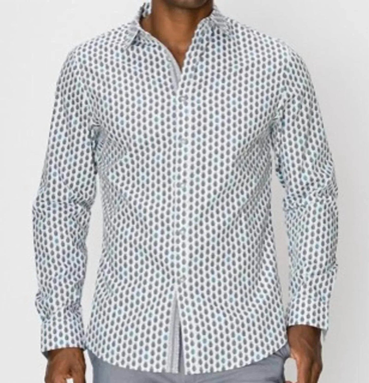 Pineapple Button Down Dress Shirt