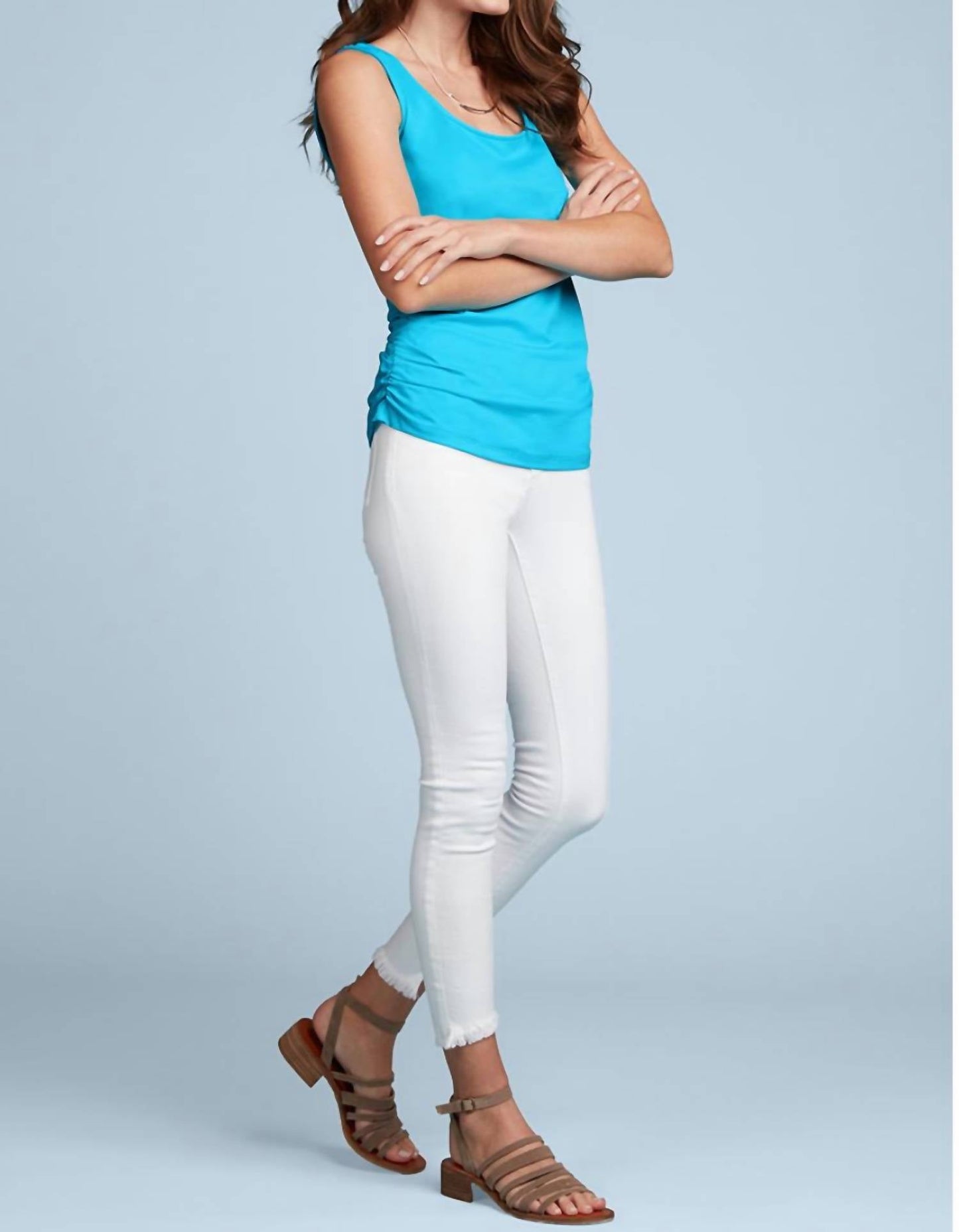 Olivia Tanktop mit seitlicher Raffung