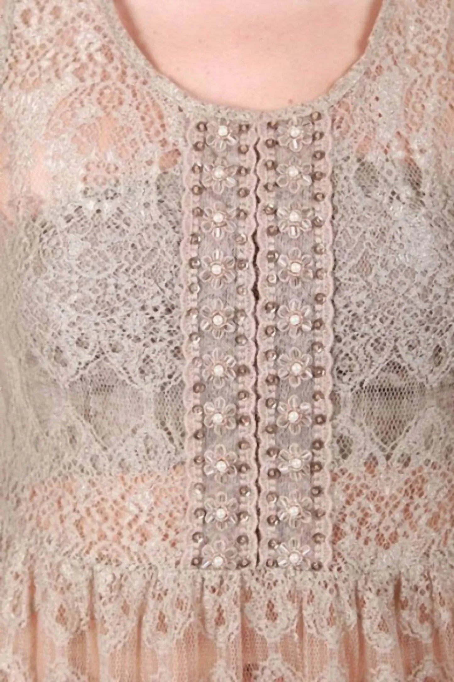 Beaded Lace Tank Top