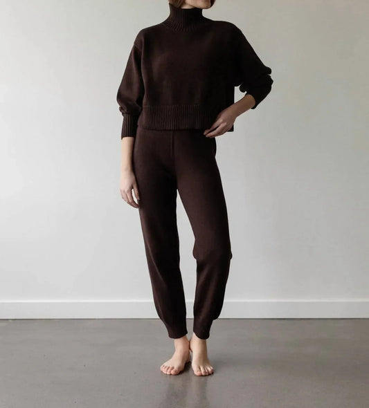 Lounge-Hose mit hohem Bund