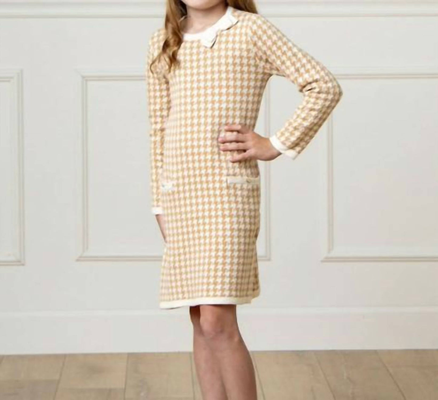 Bow Detail Organic Sweater Dress