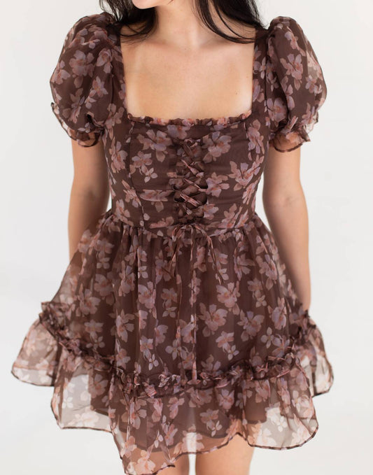 Women's Floral A Line Mini Dress