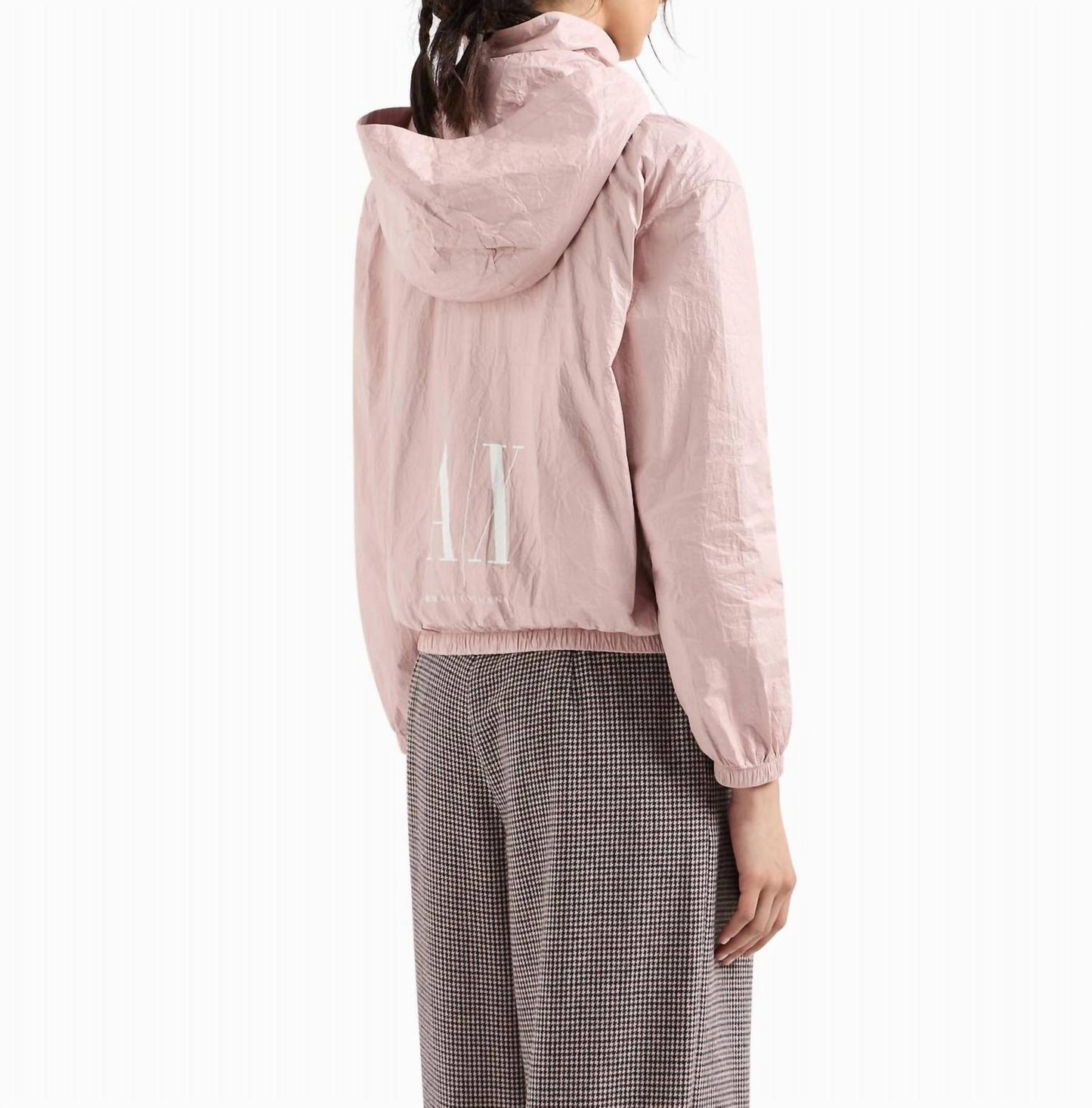 Windbreaker-Jacke mit Cargotasche aus Vliesstoff
