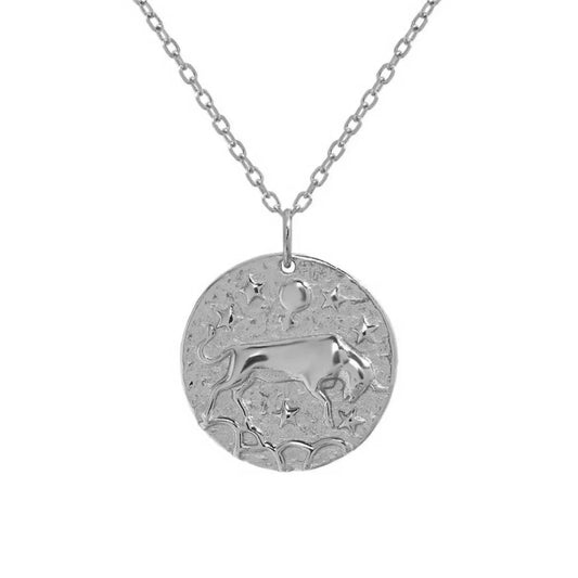 Women's Taurus Stier Zodiac Sign Necklace