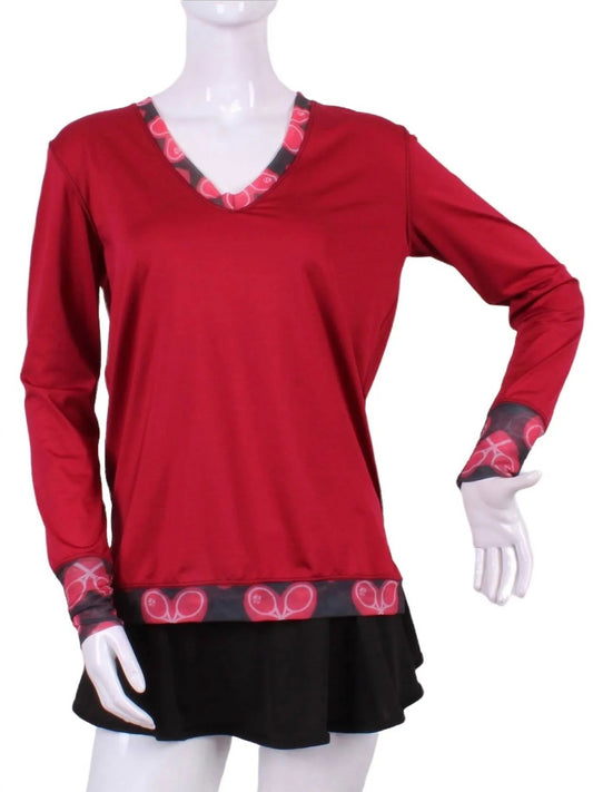 Women's Heart Mesh Very Vee Tee