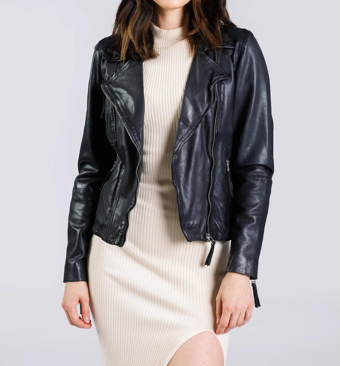 Bikerprinzessin-Lederjacke