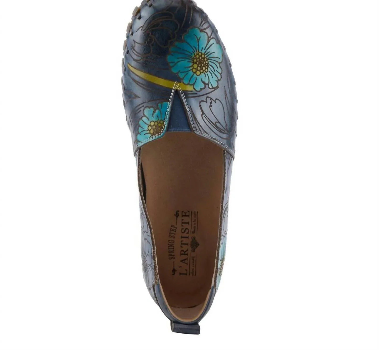 Damen dezenter Lederflachschuh