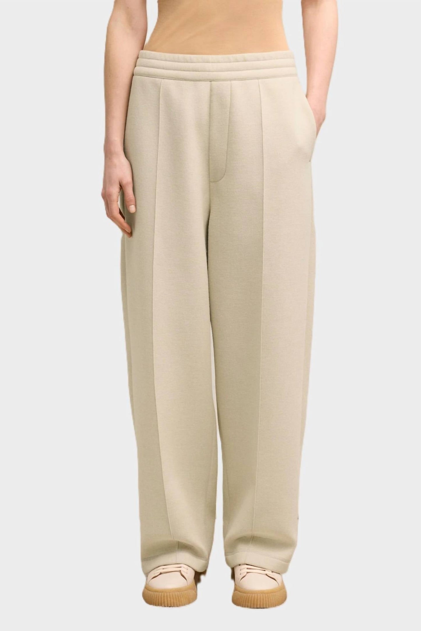 Plissierte Hose mit Kordelzug
