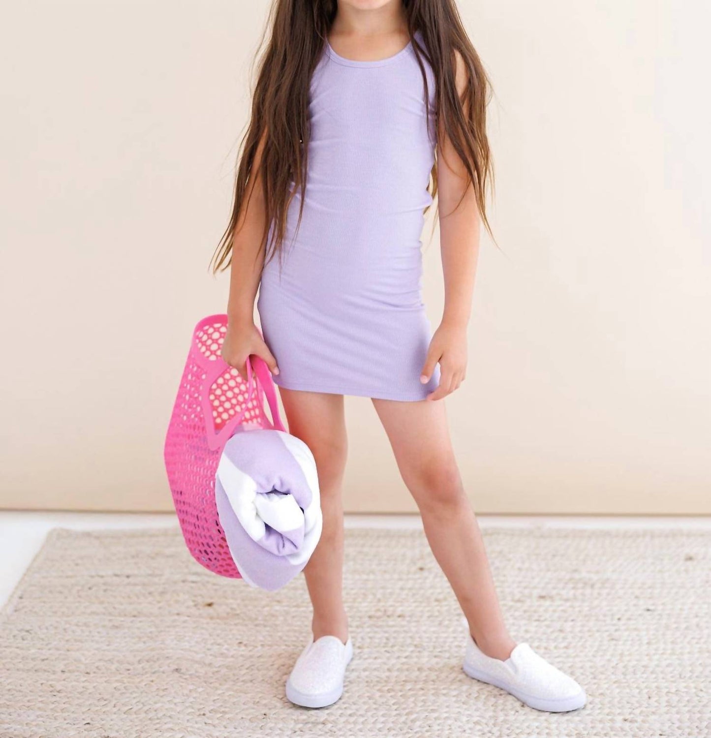 Geripptes Tanktop-Kleid