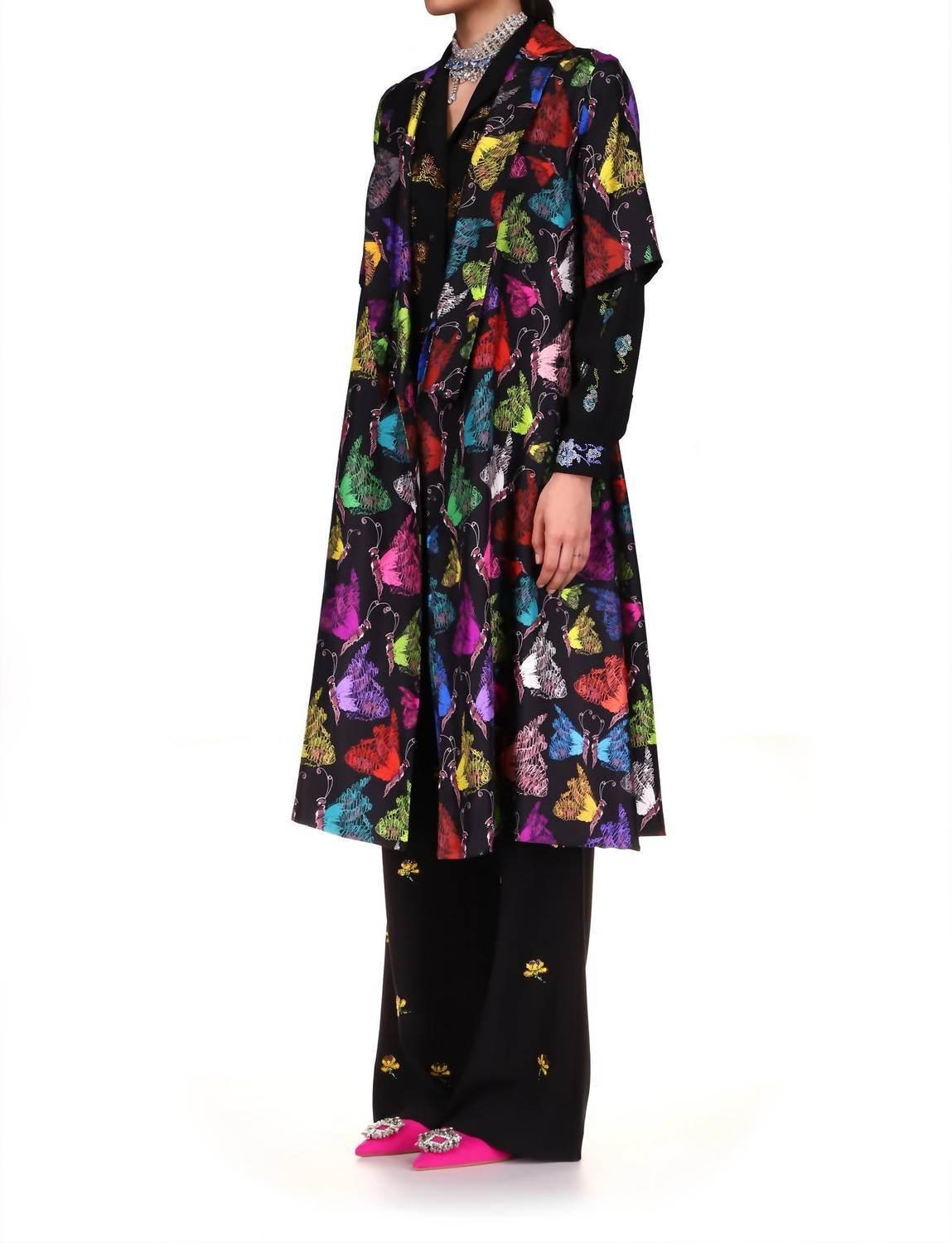 Mille Papillons Short Sleeve Wrap Dress