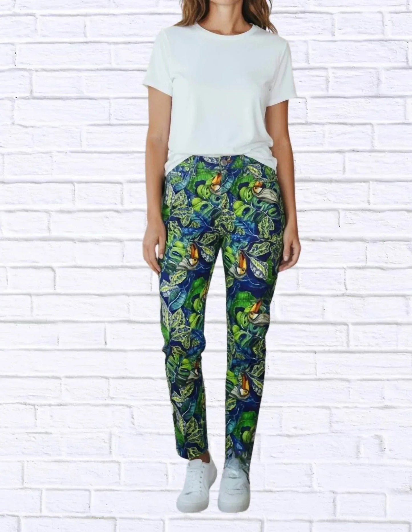 Tropical Toucan Print Pants