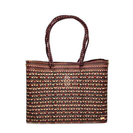 Women's Travel Woven Tote Bag With Clutch