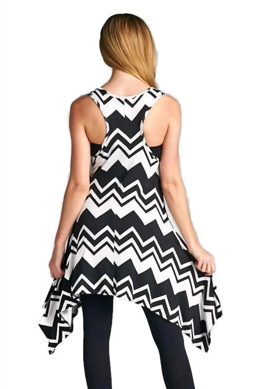 Chevron Tunic Tank Dress