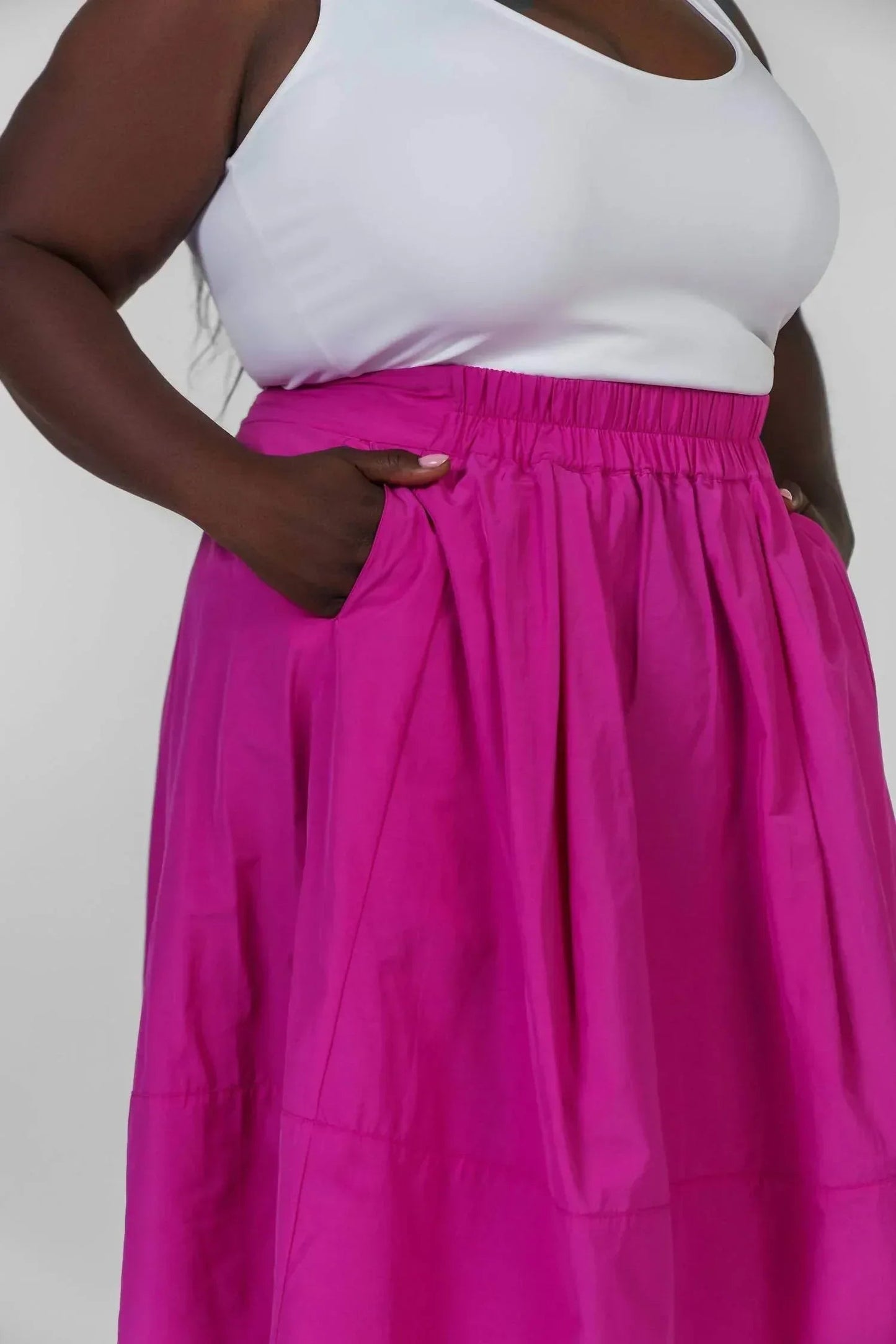 Fukkura Poplin Skirt - Plus