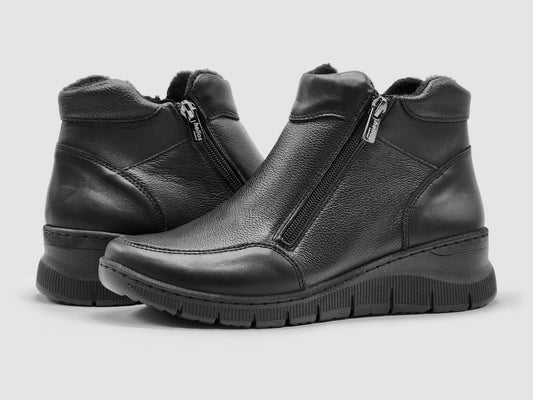 Damen-Lederstiefel „Athena“ mit Fleece-Futter