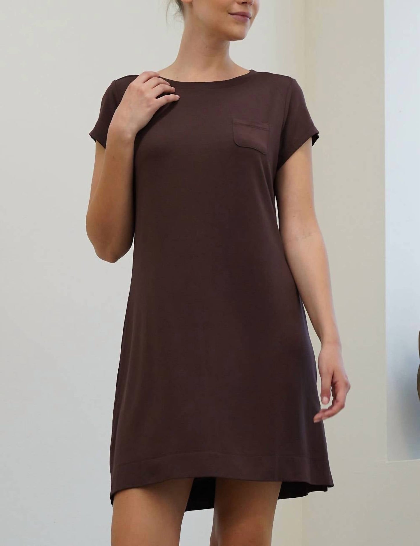 Modal Shift Mini Dress