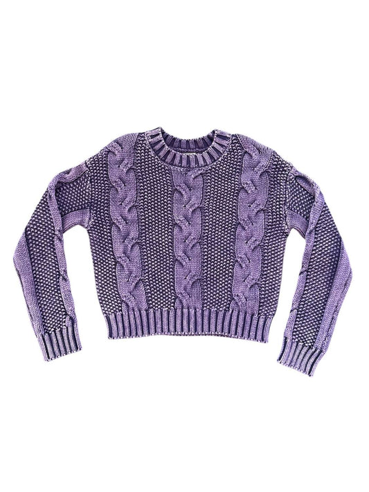 Strick-Cropped-Pullover für Mädchen
